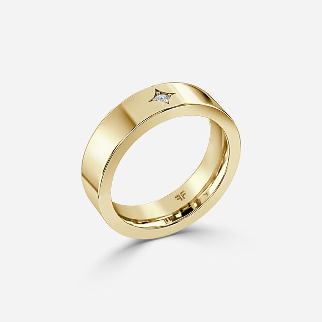 Oliver 6mm Yellow Gold Wedding Ring