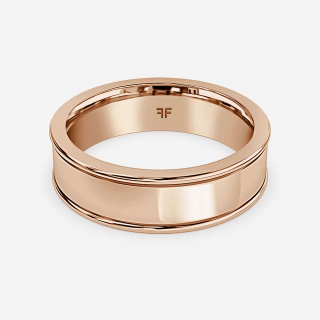 Jordan 6mm Rose Gold Wedding Ring