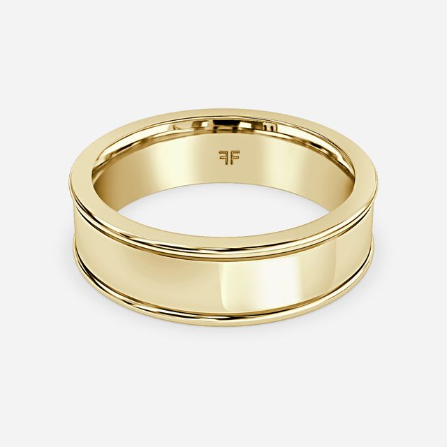 Jordan 6mm Yellow Gold Wedding Ring