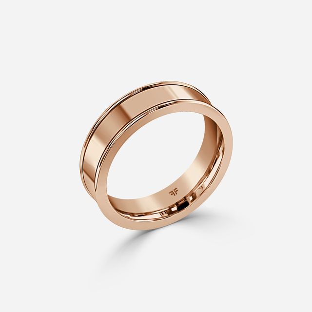Jordan 6mm Rose Gold Wedding Ring