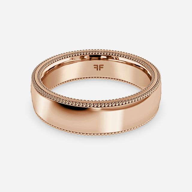 Luis 5mm Rose Gold Wedding Ring