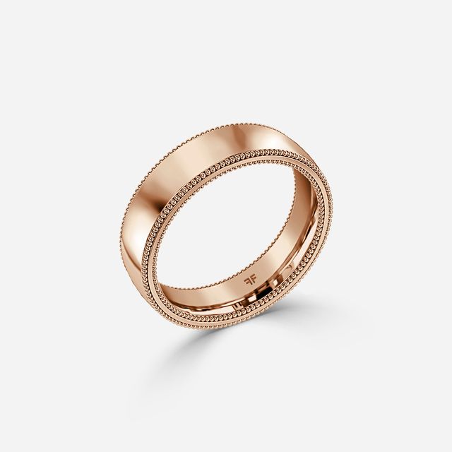 Luis 5mm Rose Gold Wedding Ring