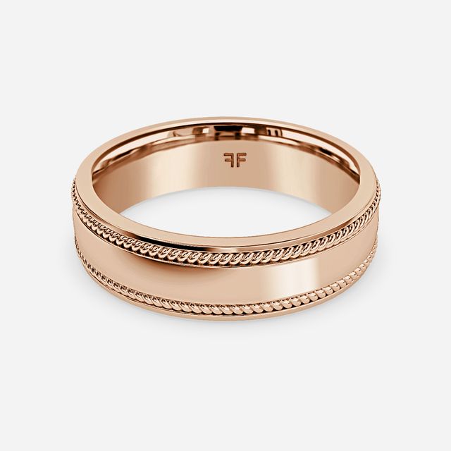 Finley 5mm Rose Gold Wedding Ring