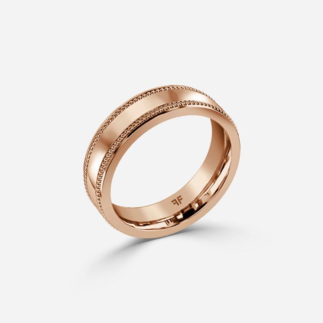 Finley 6mm Rose Gold Wedding Ring