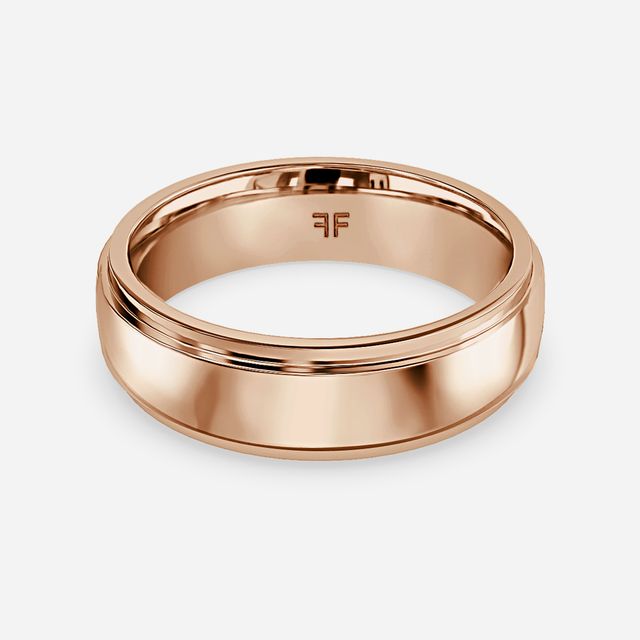 Merriot 6mm Rose Gold Wedding Ring