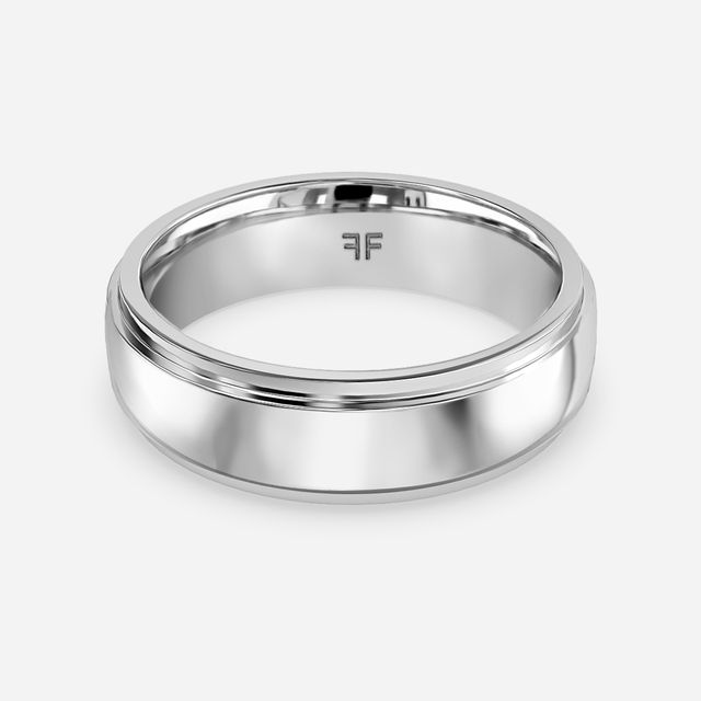 Merriot 6mm White Gold Wedding Ring