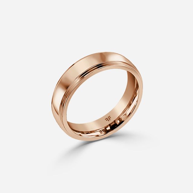 Merriot 6mm Rose Gold Wedding Ring