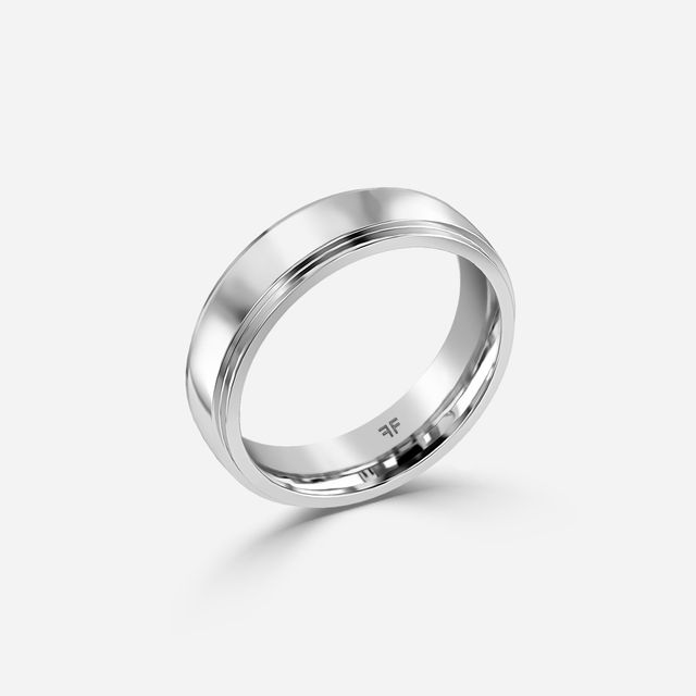 Merriot 6mm White Gold Wedding Ring