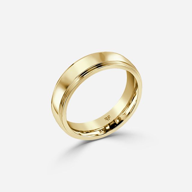 Merriot 6mm Yellow Gold Wedding Ring