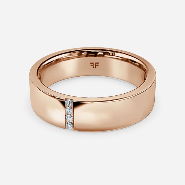 Alexander 5mm Rose Gold Wedding Ring