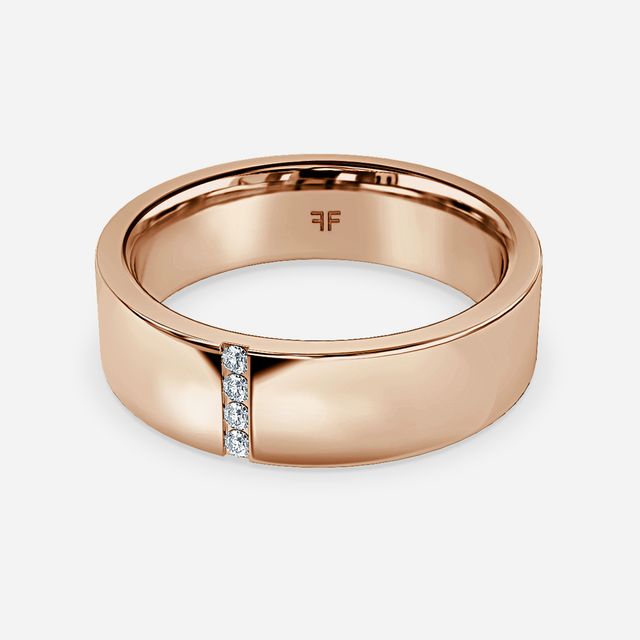 Alexander 6mm Rose Gold Wedding Ring