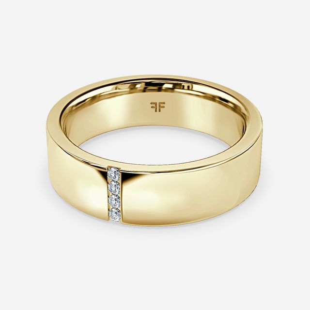 Alexander 6mm Yellow Gold Wedding Ring