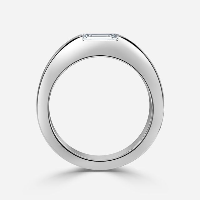 Roman 5mm White Gold Wedding Ring