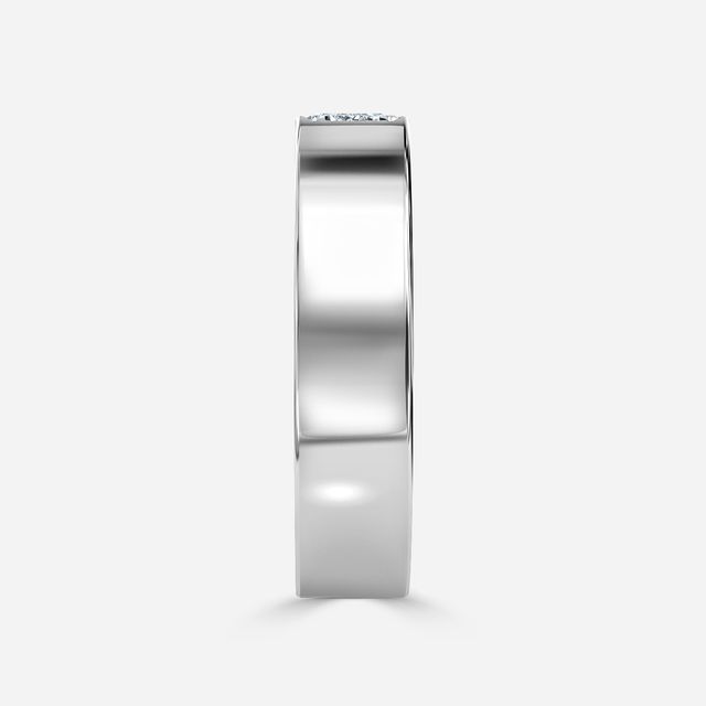Roman 5mm White Gold Wedding Ring