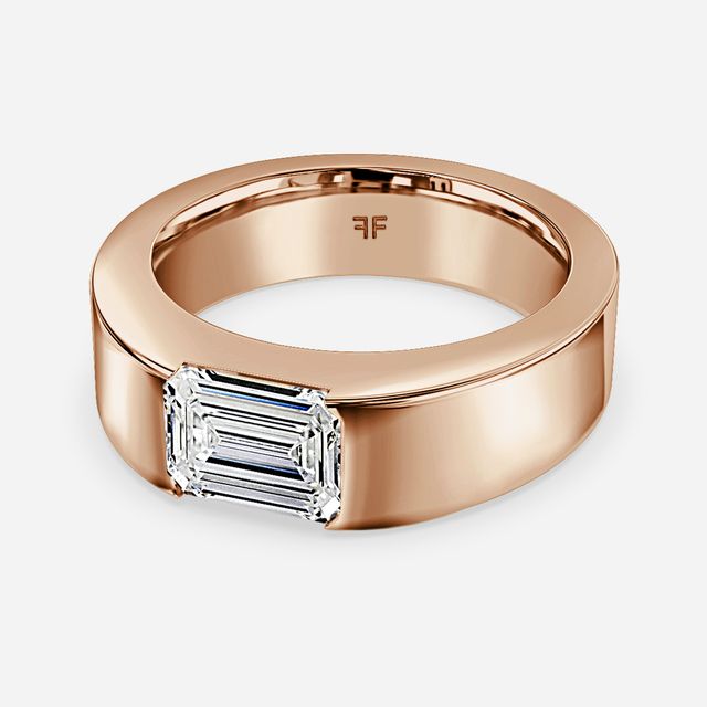 Roman 6mm Rose Gold Wedding Ring