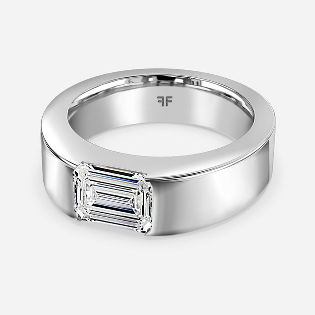Roman 6mm White Gold Wedding Ring