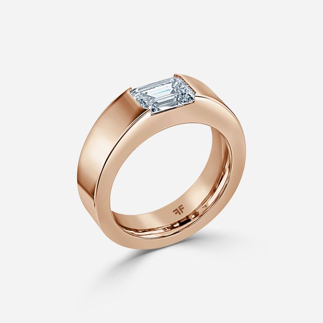 Roman 6mm Rose Gold Wedding Ring