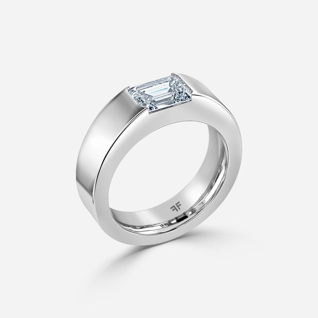 Roman 6mm White Gold Wedding Ring