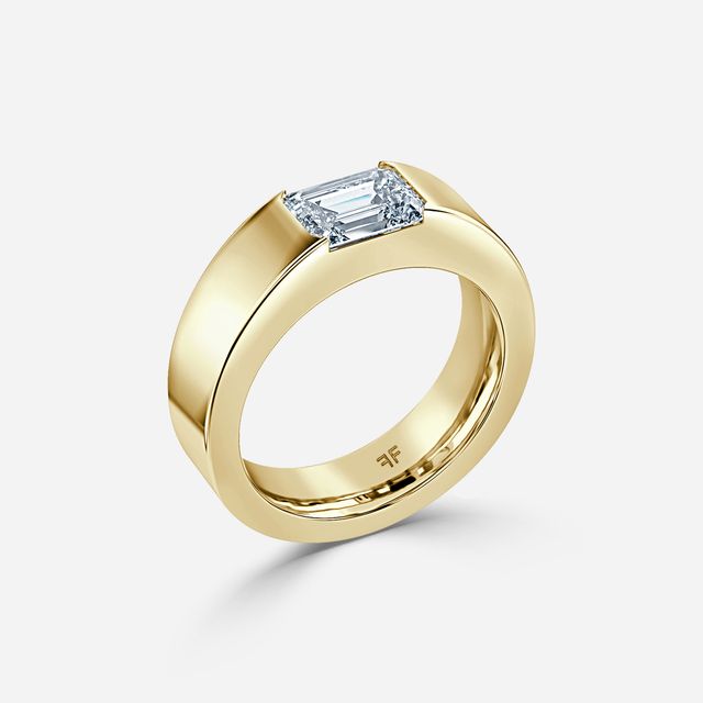 Roman 6mm Yellow Gold Wedding Ring