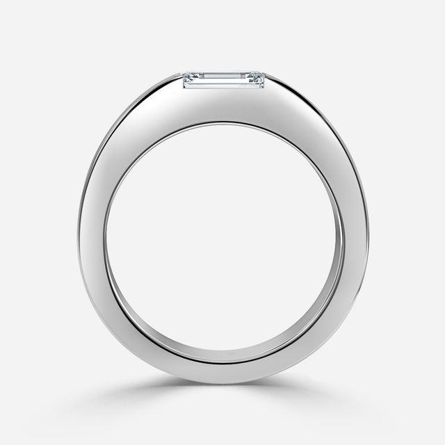 Roman 6mm White Gold Wedding Ring