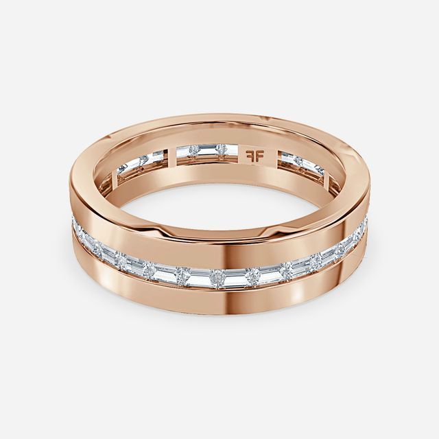 Milan 5mm Rose Gold Wedding Ring