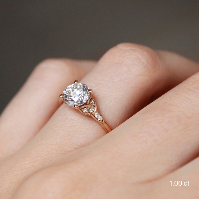 Celtic Song Yellow Gold Engagement Ring