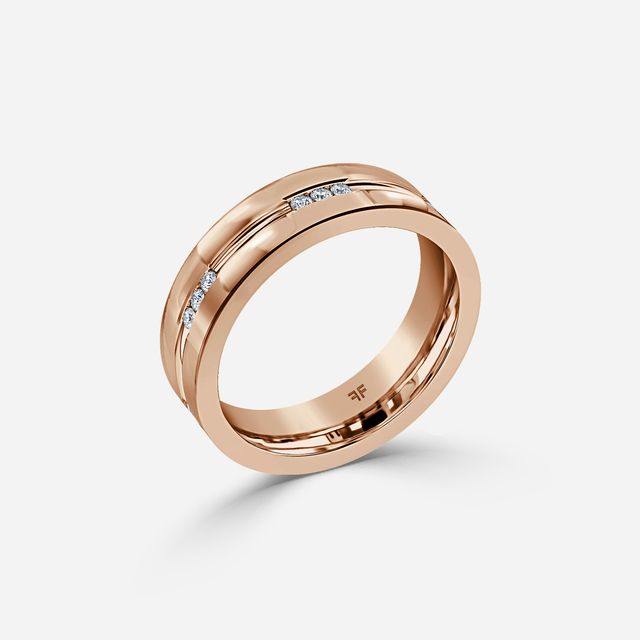 Orlando 6mm Rose Gold Wedding Ring