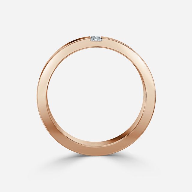 Henry 5mm Rose Gold Wedding Ring