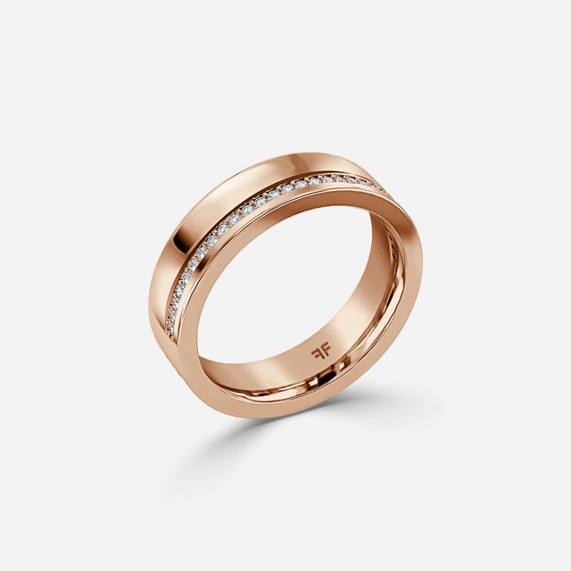 Adrian 5mm Rose Gold Wedding Ring