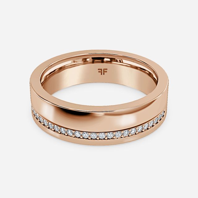 Adrian 6mm Rose Gold Wedding Ring