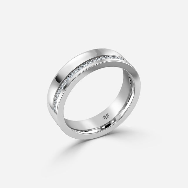 Adrian 6mm White Gold Wedding Ring