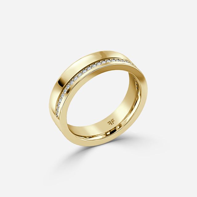 Adrian 6mm Yellow Gold Wedding Ring