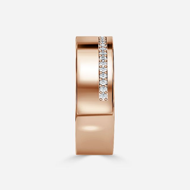 Adrian 6mm Rose Gold Wedding Ring