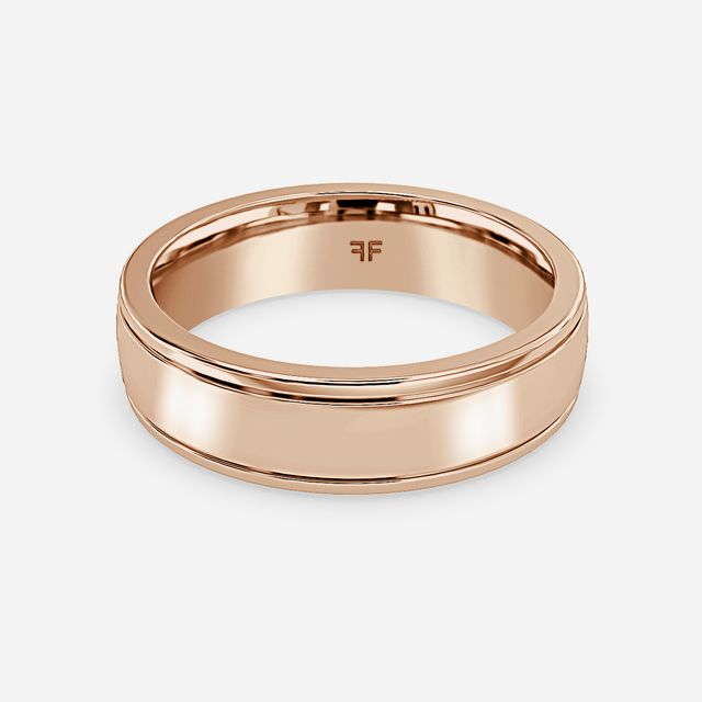 Carlo 5mm Rose Gold Wedding Ring