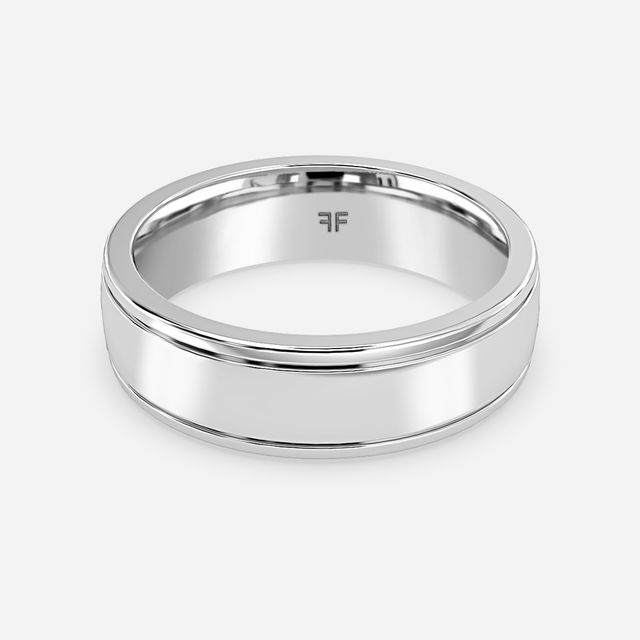Carlo 6mm White Gold Wedding Ring