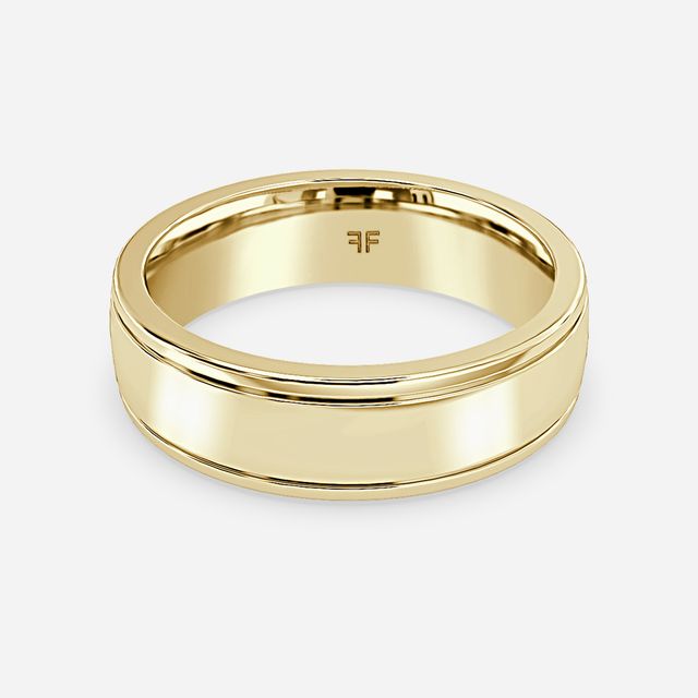 Carlo 6mm Yellow Gold Wedding Ring