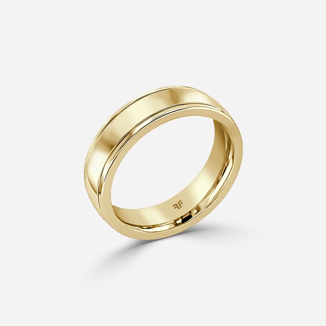 Carlo 6mm Yellow Gold Wedding Ring