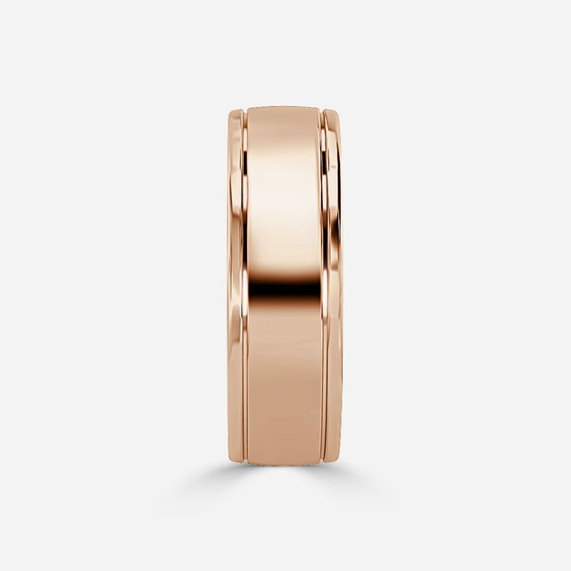 Carlo 6mm Rose Gold Wedding Ring