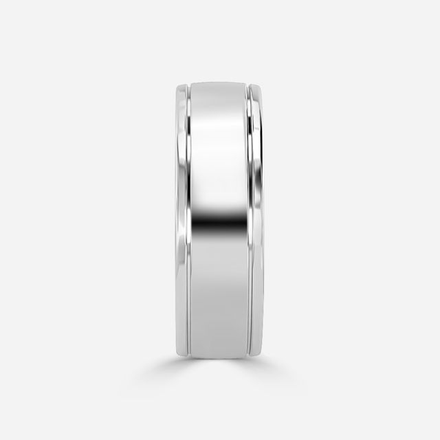 Carlo 6mm White Gold Wedding Ring