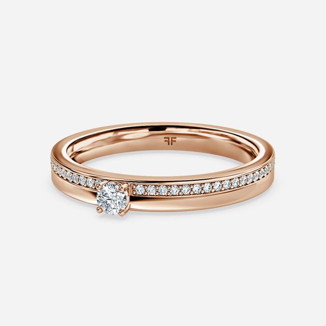 Lorelie Rose Gold Diamond Wedding Band