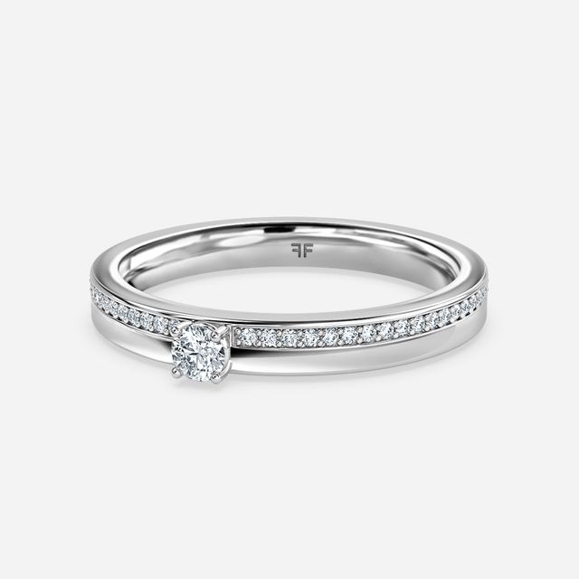 Lorelie White Gold Diamond Wedding Band