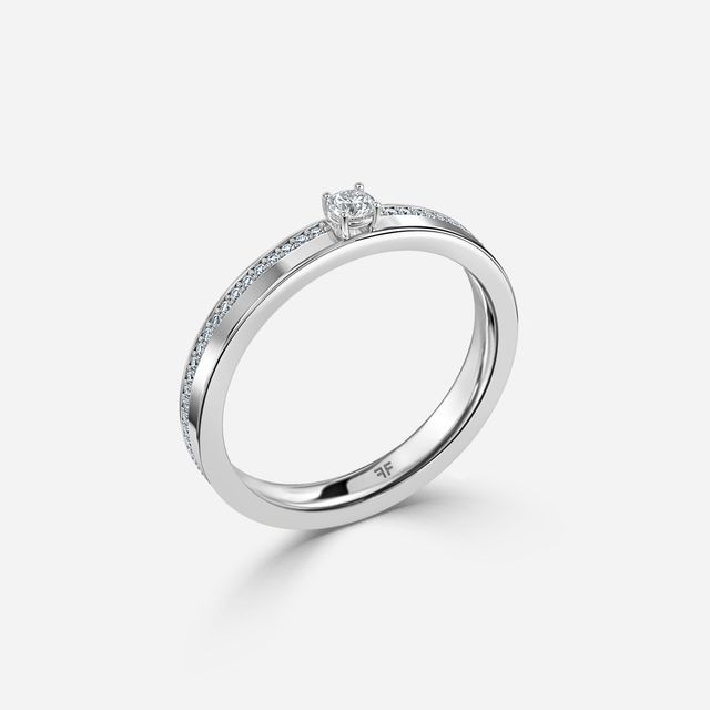Lorelie White Gold Diamond Wedding Band
