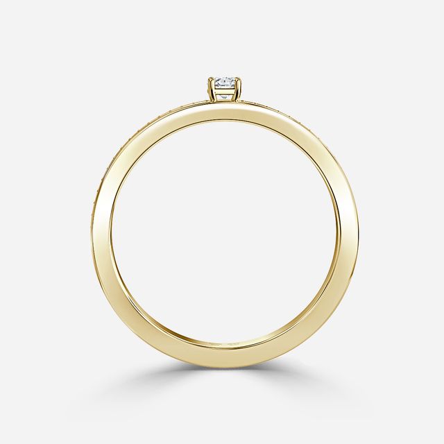 Lorelie Yellow Gold Diamond Wedding Band