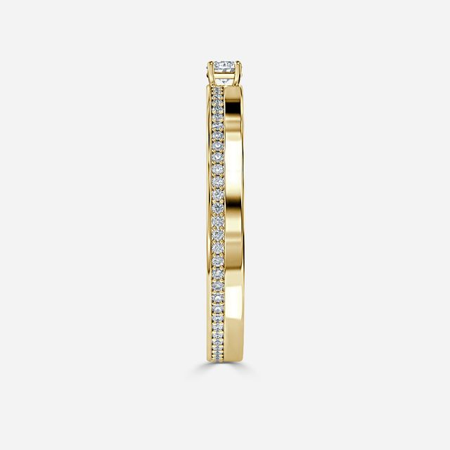 Lorelie Yellow Gold Diamond Wedding Band