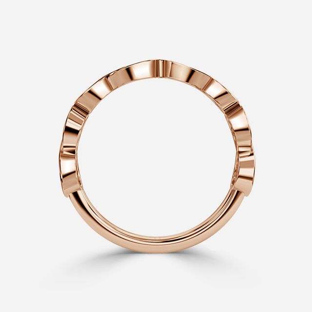 Pear Shaped Diamond Wedding Ring In Rose Gold