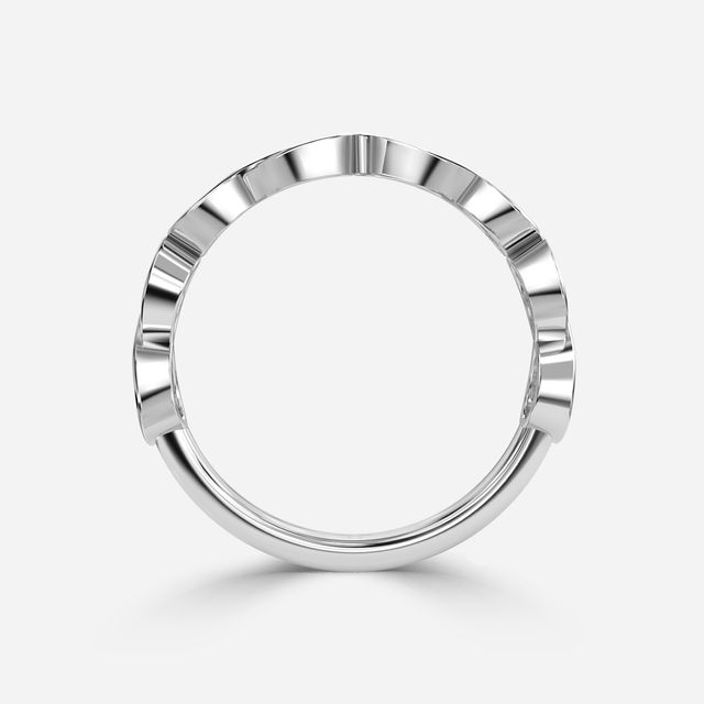 Pear Shaped Diamond Wedding Ring In Platinum