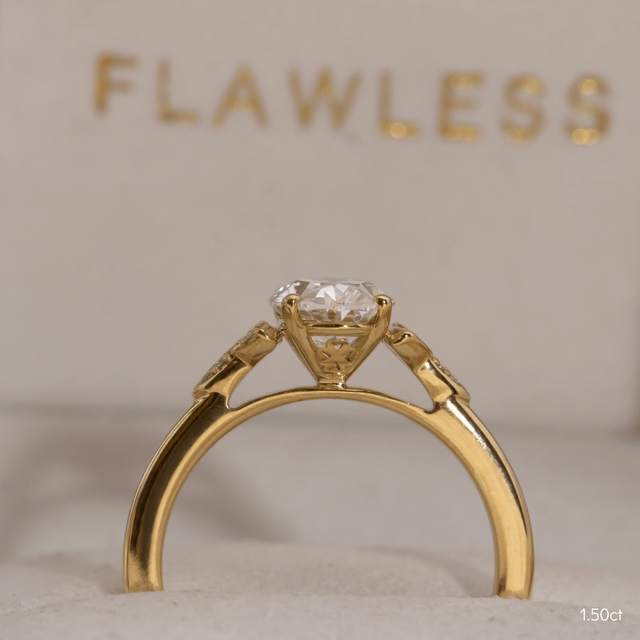 Celtic Song Yellow Gold Vintage Engagement Ring