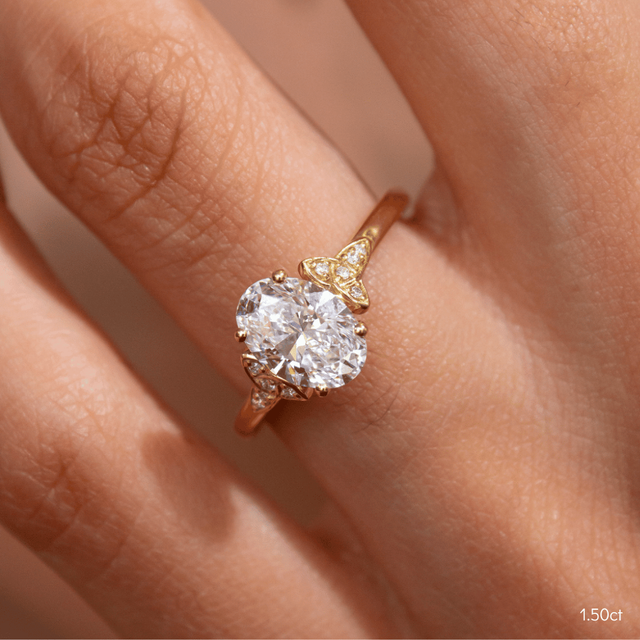 Celtic Song Yellow Gold Vintage Engagement Ring