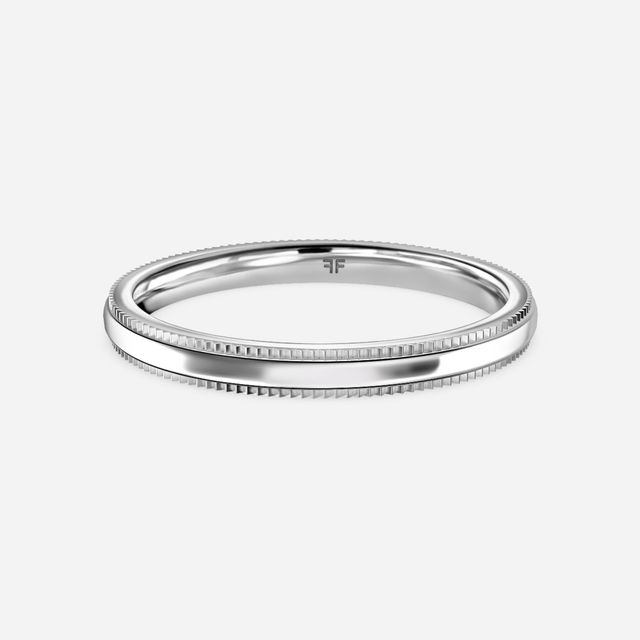 Plain Wedding Ring In Plantinum