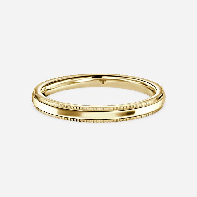 Plain Wedding Ring In Yellow Gold